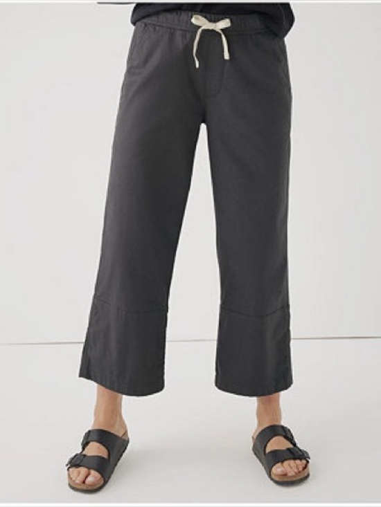 Pact Organic Pants - Women's Carob Daily Twill Crop Pant